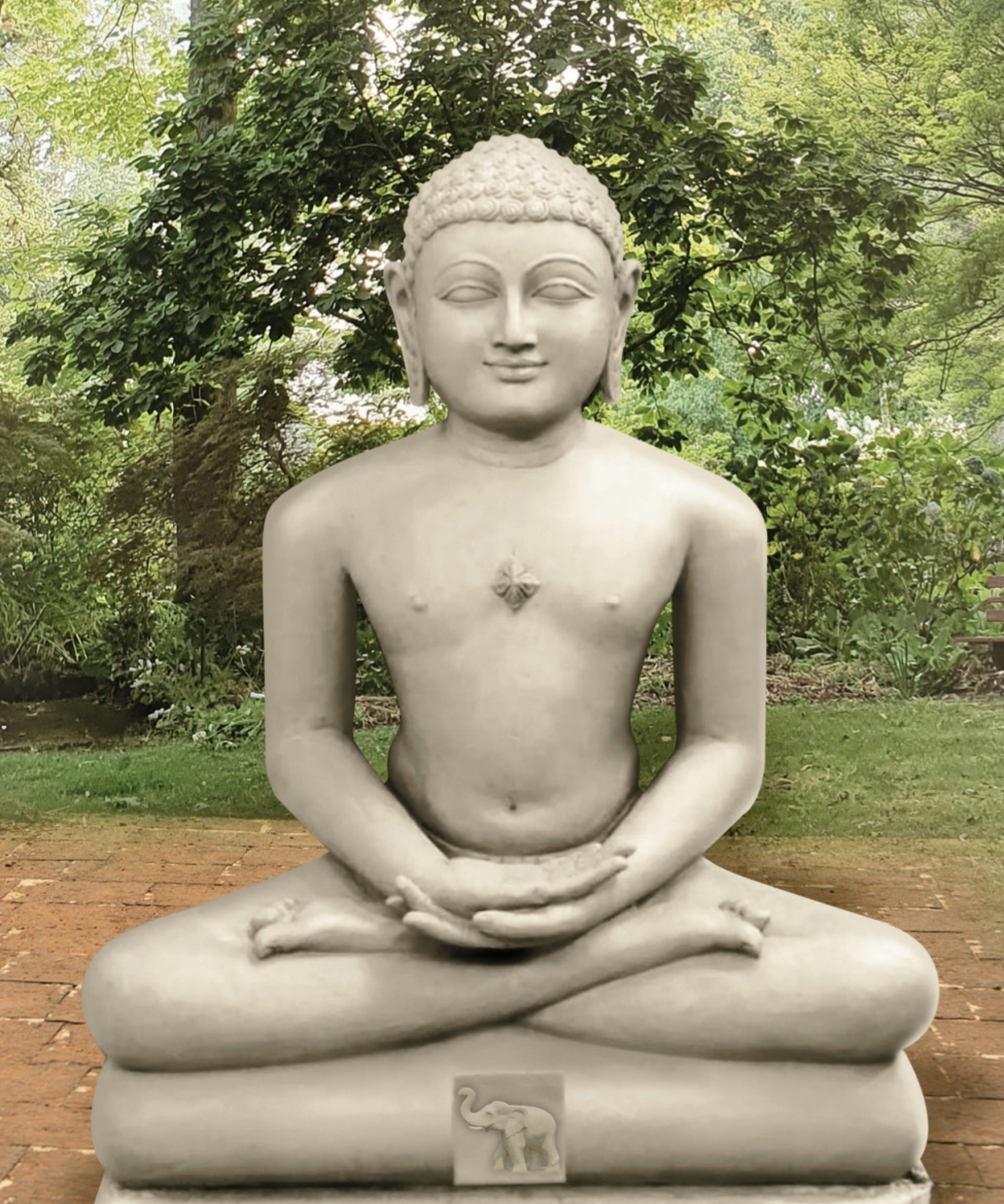 Ajitanatha Bhagwan in serene meditation
